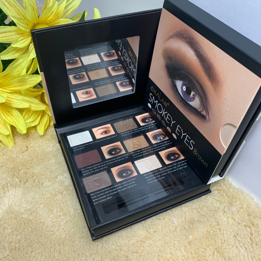 Okalan Smokey Eyes Brown Eyeshadow Authentic New - Picture 3 of 8
